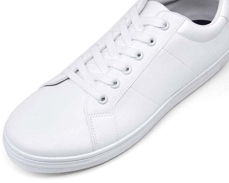 Jousen Men's Casual Shoes White Sneakers for Men Memory Foam White Shoes Soft Fashion Sneaker (AMY872 All White 10) - Image 2